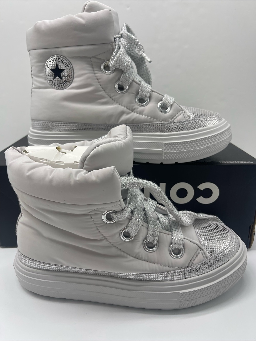 Converse WMNS A14431C CTAS ELEMENTS BOOT HI BARELY GREY/SILVER/BLACK Waterproof